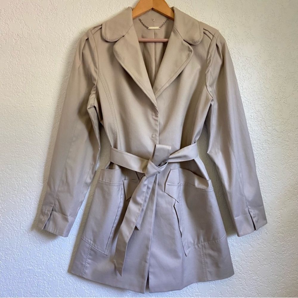 Elie Tahari Beige Trench Coat